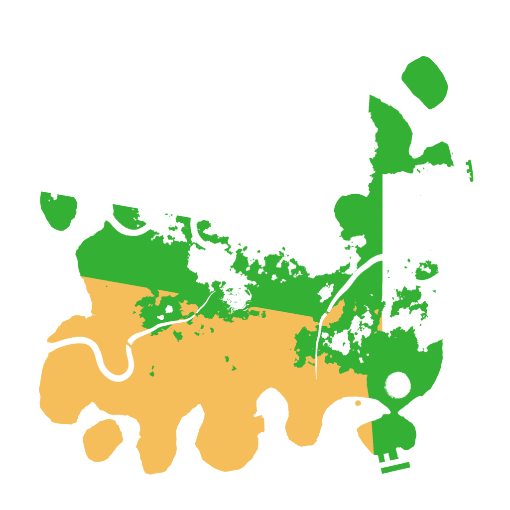 Biome Rust Map: Procedural Map, Size: 3550, Seed: 6516
