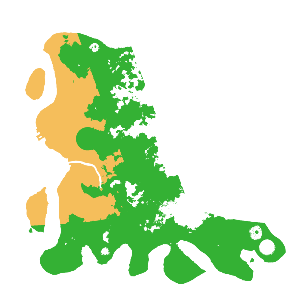 Biome Rust Map: Procedural Map, Size: 3500, Seed: 1765001473