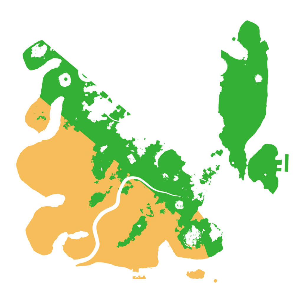 Biome Rust Map: Procedural Map, Size: 3500, Seed: 648396594