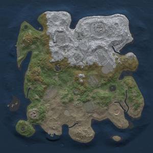 Thumbnail Rust Map: Procedural Map, Size: 3500, Seed: 276961344, 19 Monuments