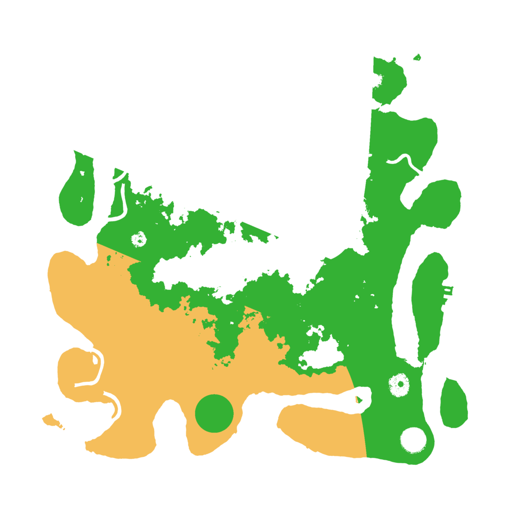 Biome Rust Map: Procedural Map, Size: 3500, Seed: 108619