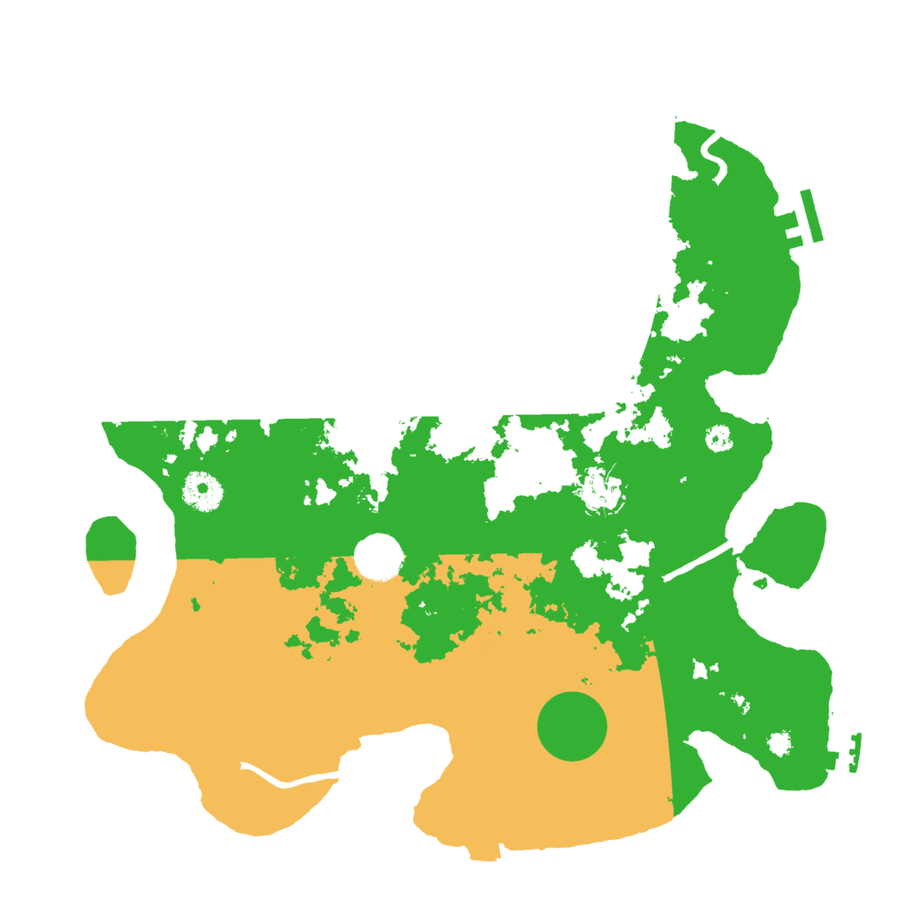 Biome Rust Map: Procedural Map, Size: 3500, Seed: 152219752