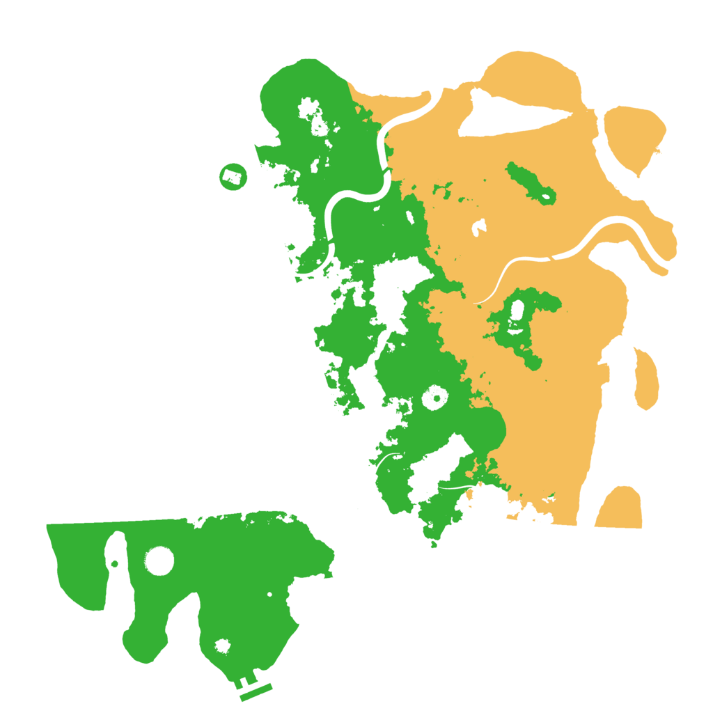 Biome Rust Map: Procedural Map, Size: 4300, Seed: 5511123