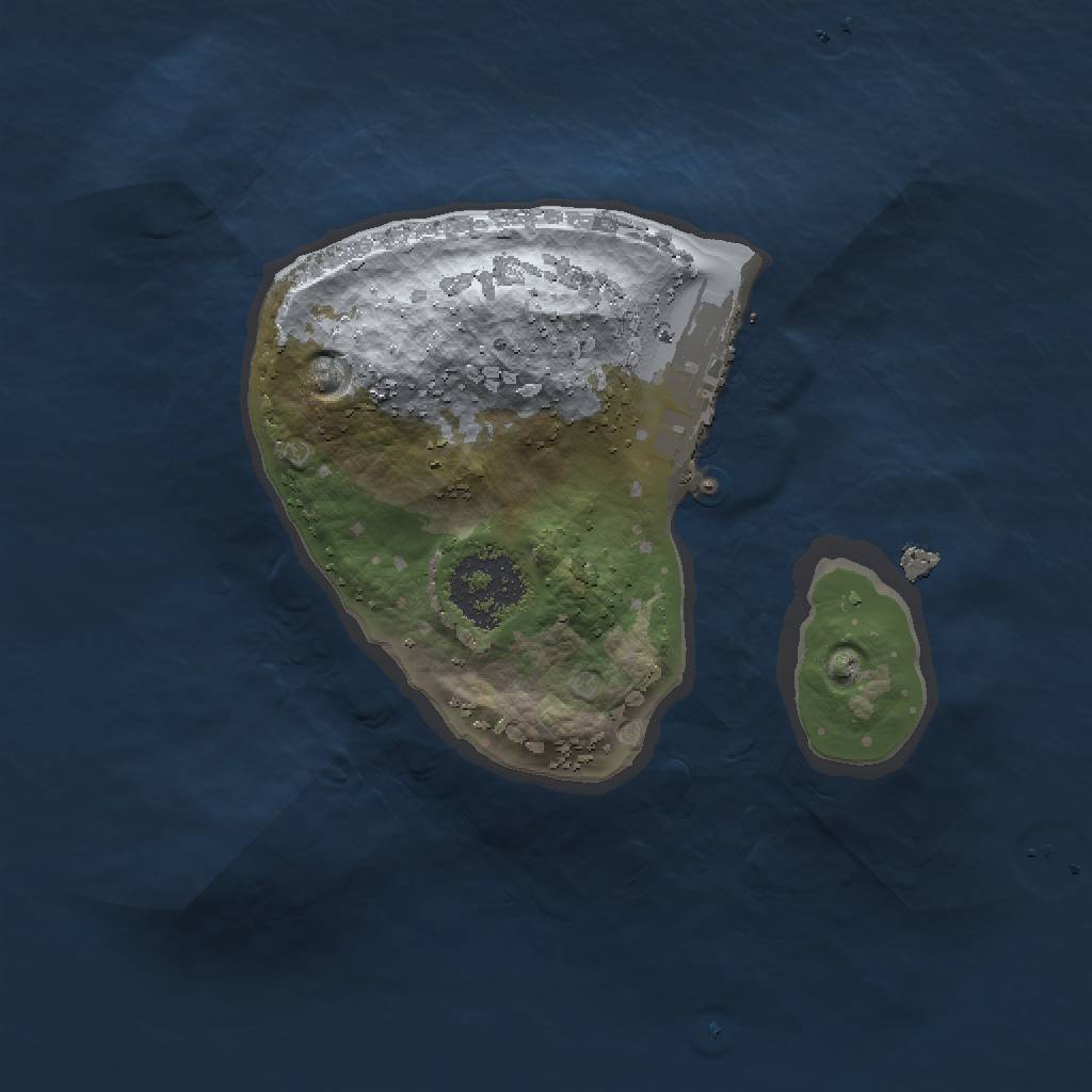 Rust Map: Procedural Map, Size: 1500, Seed: 342471642, 5 Monuments
