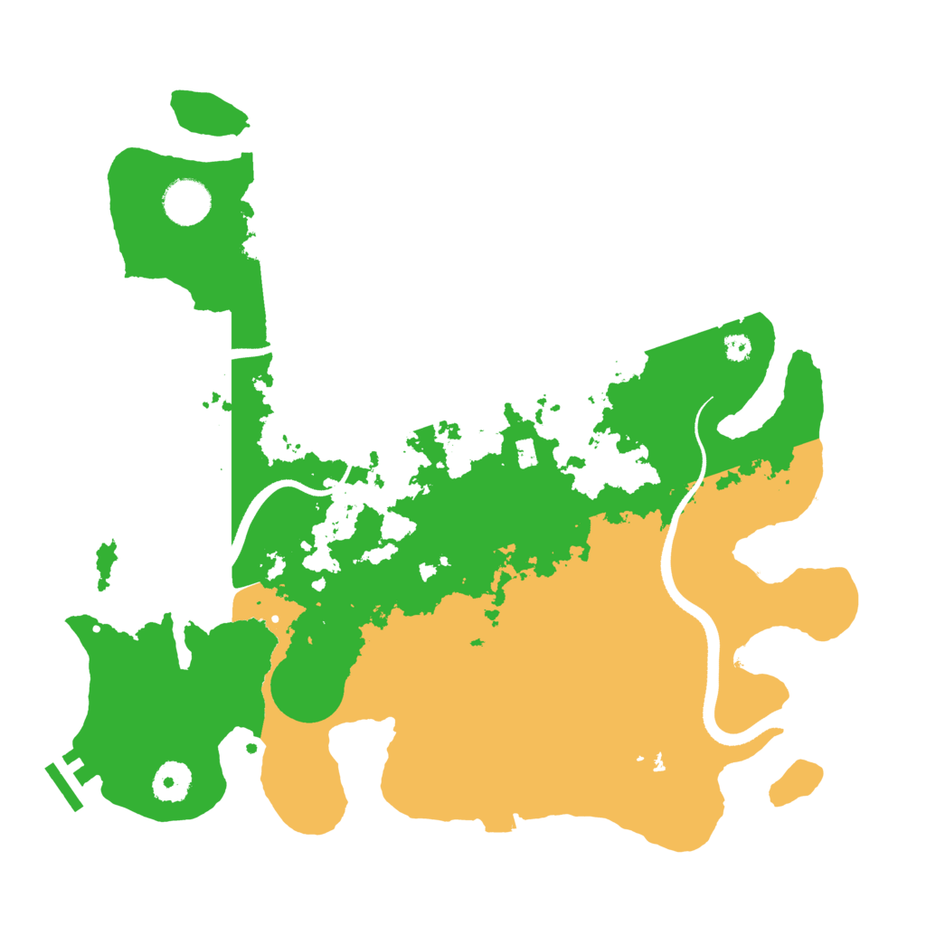 Biome Rust Map: Procedural Map, Size: 3500, Seed: 1738045264