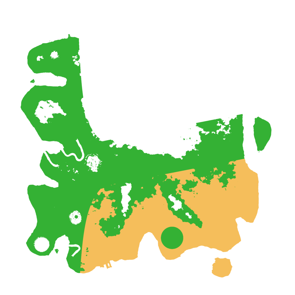 Biome Rust Map: Procedural Map, Size: 3500, Seed: 1336716103