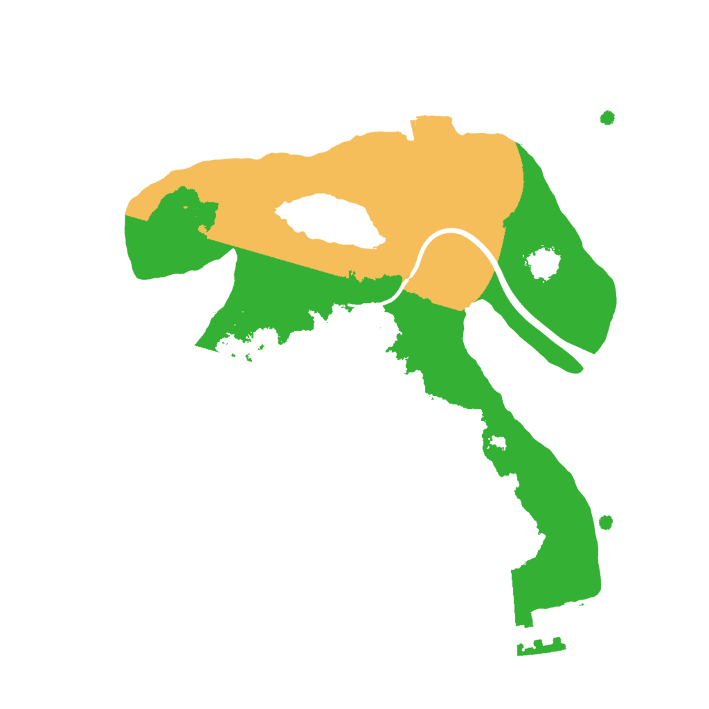 Biome Rust Map: Procedural Map, Size: 2000, Seed: 1465774864