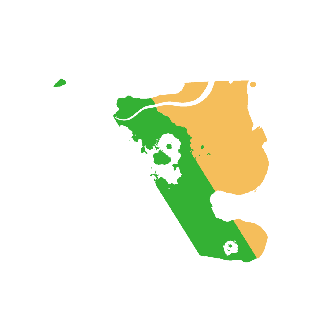 Biome Rust Map: Procedural Map, Size: 2200, Seed: 57
