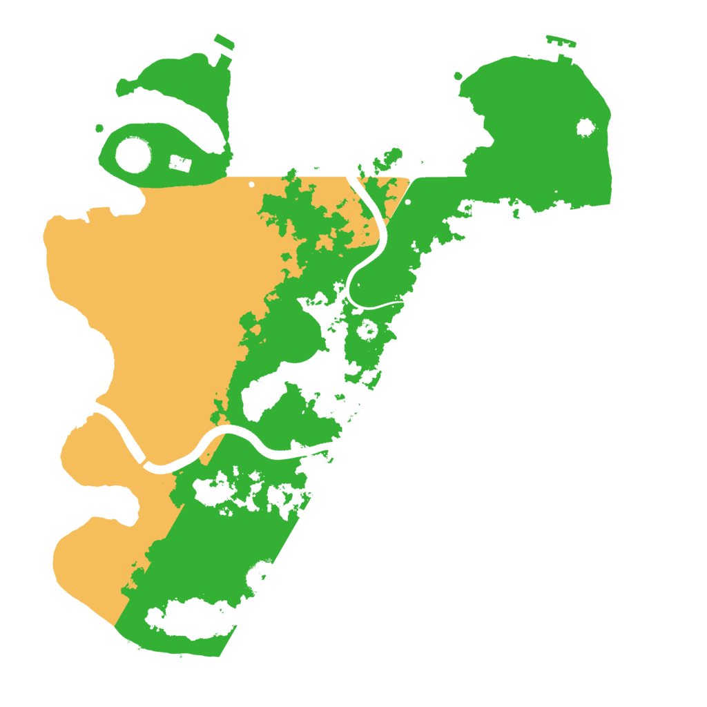 Biome Rust Map: Procedural Map, Size: 3500, Seed: 1345639069