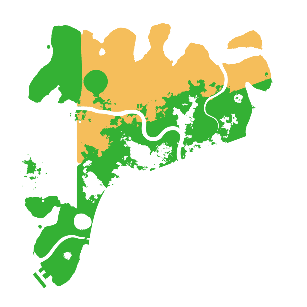 Biome Rust Map: Procedural Map, Size: 3500, Seed: 1361391393