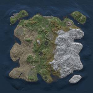 Thumbnail Rust Map: Procedural Map, Size: 3250, Seed: 1581759971, 16 Monuments