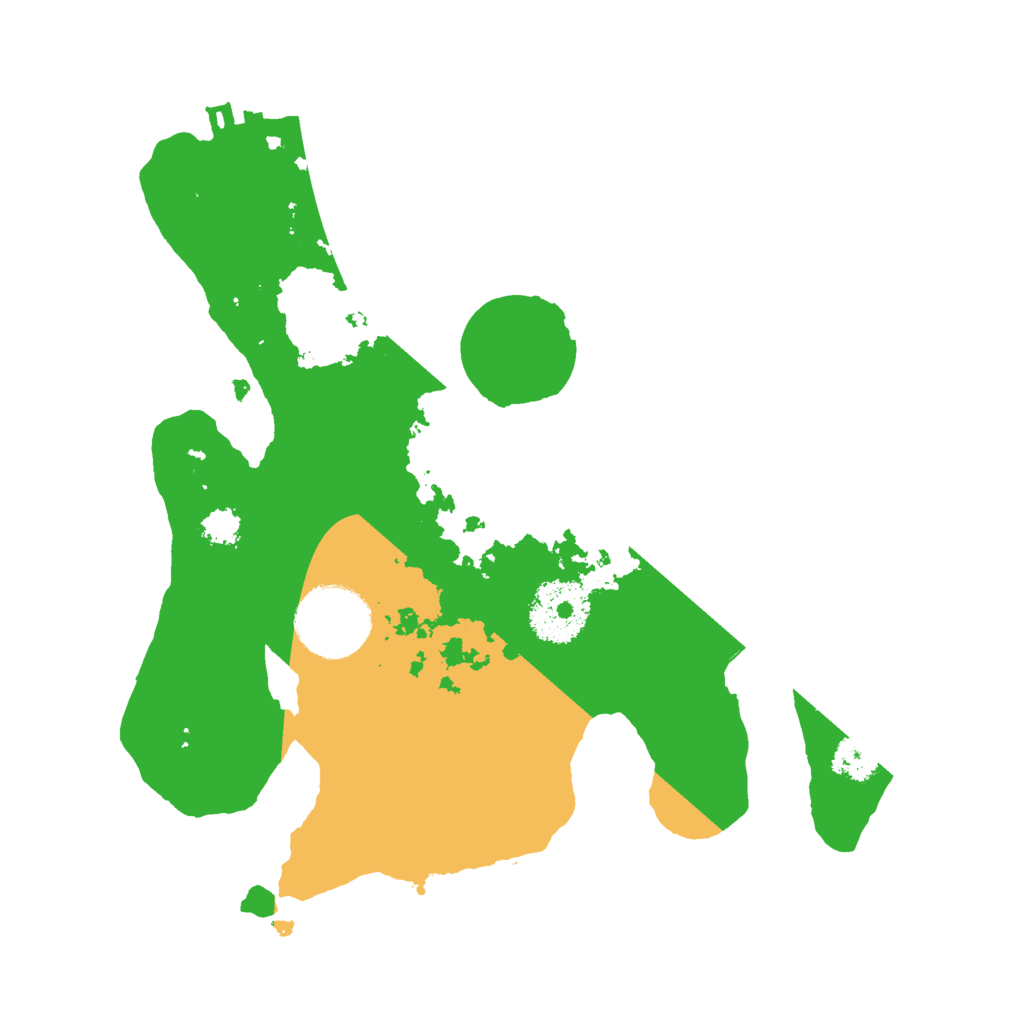 Biome Rust Map: Procedural Map, Size: 2500, Seed: 155995422