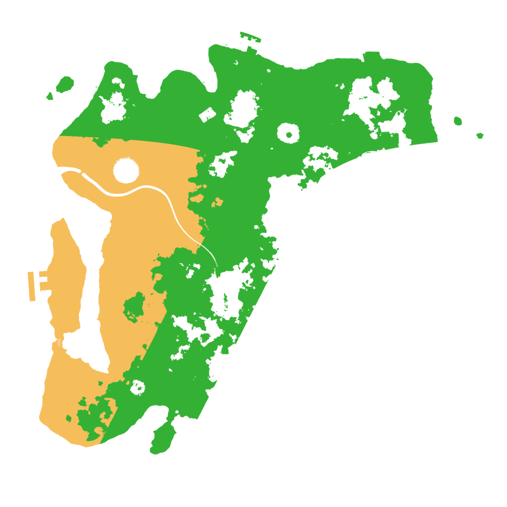 Biome Rust Map: Procedural Map, Size: 3500, Seed: 206493716