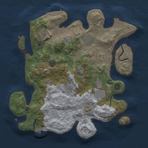 Thumbnail Rust Map: Procedural Map, Size: 3500, Seed: 437522160, 17 Monuments