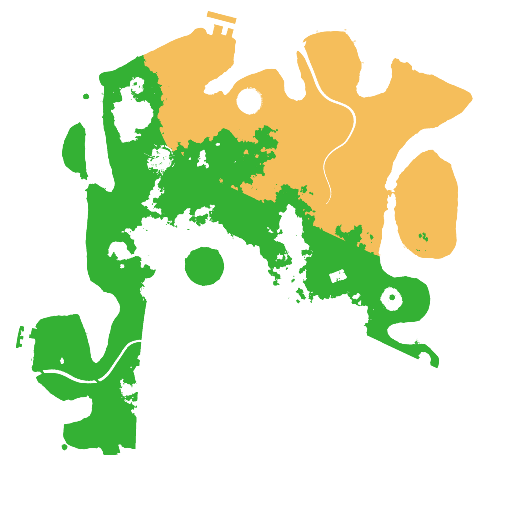 Biome Rust Map: Procedural Map, Size: 3500, Seed: 437522160