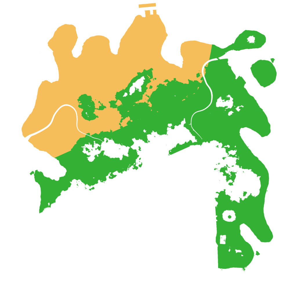 Biome Rust Map: Procedural Map, Size: 3500, Seed: 1053180296