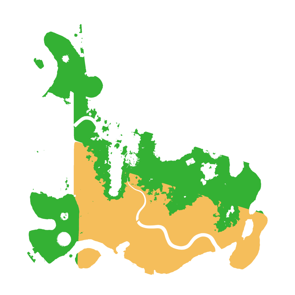 Biome Rust Map: Procedural Map, Size: 3730, Seed: 13825