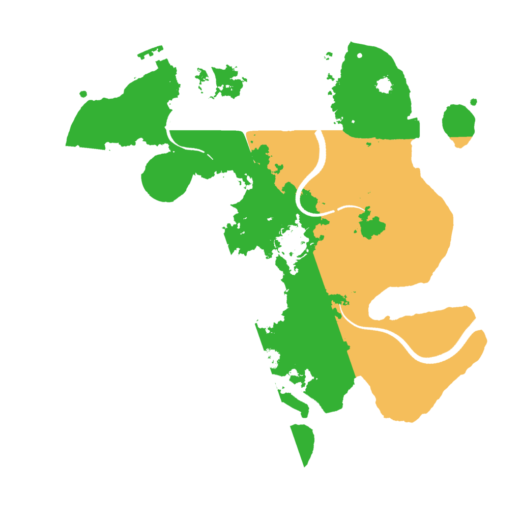 Biome Rust Map: Procedural Map, Size: 3000, Seed: 425135