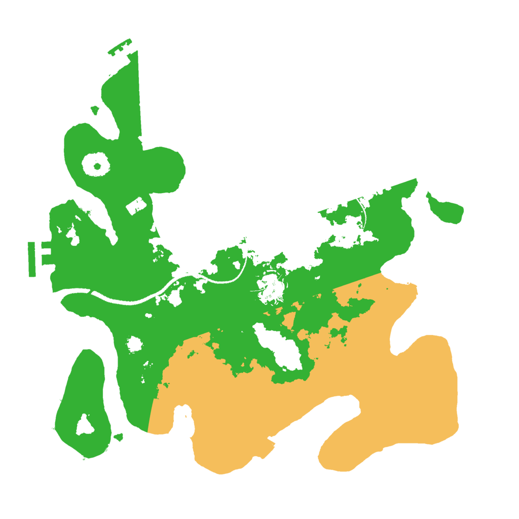 Biome Rust Map: Procedural Map, Size: 3000, Seed: 626388495