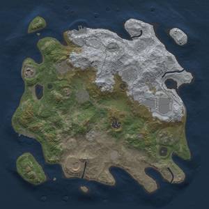 Thumbnail Rust Map: Procedural Map, Size: 3500, Seed: 879037089, 16 Monuments