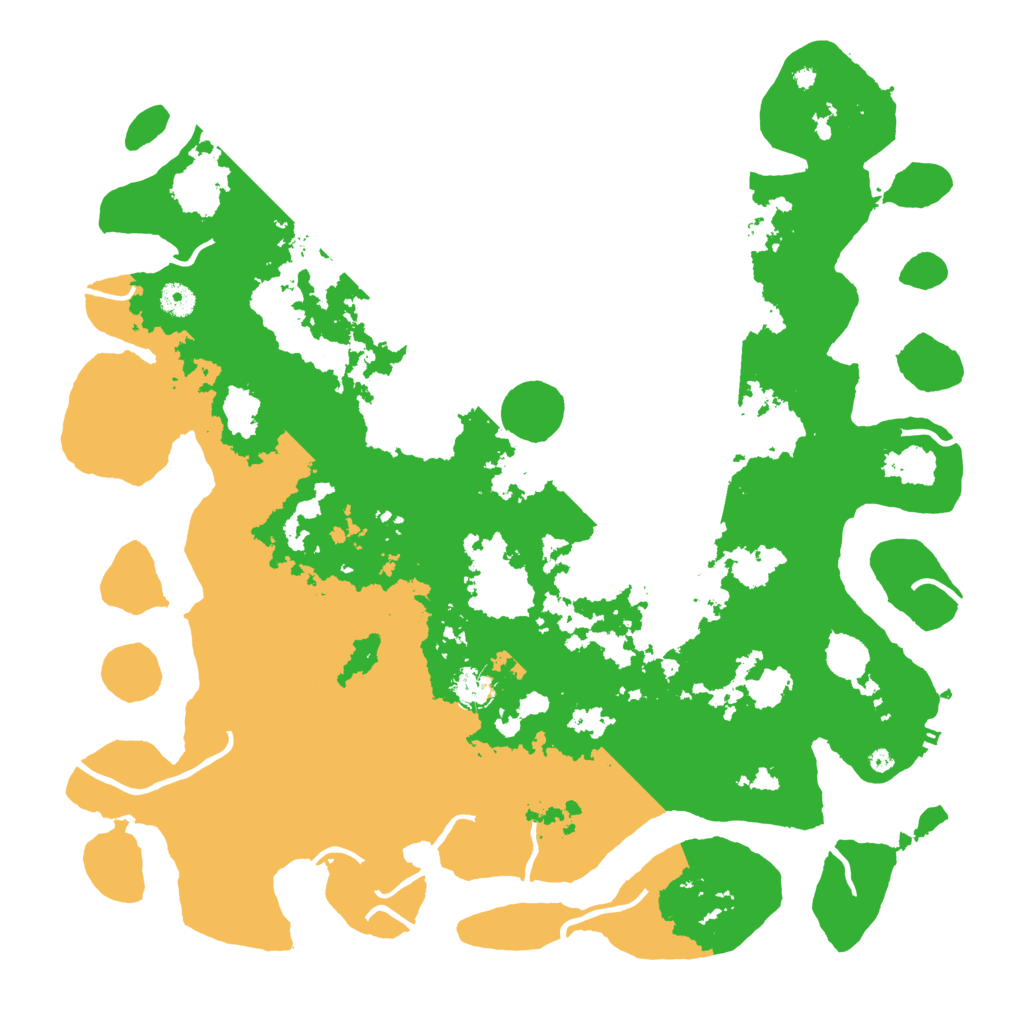 Biome Rust Map: Procedural Map, Size: 4500, Seed: 762883813