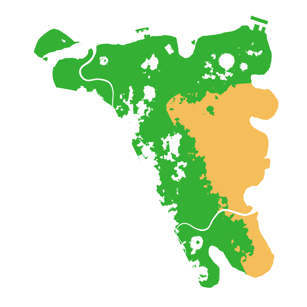 Biome Rust Map: Procedural Map, Size: 3500, Seed: 94095314