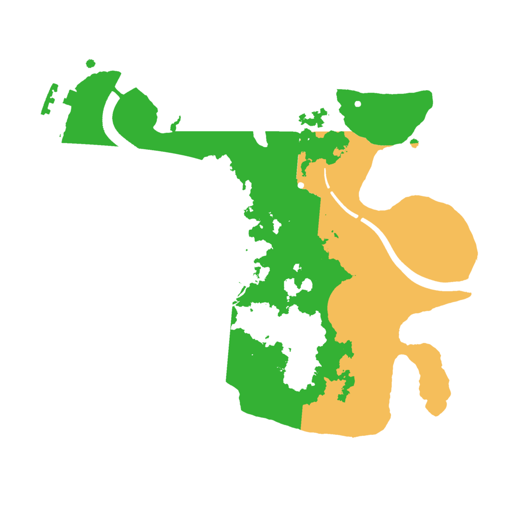 Biome Rust Map: Procedural Map, Size: 2400, Seed: 2400