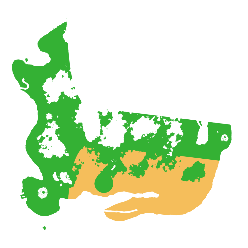 Biome Rust Map: Procedural Map, Size: 3500, Seed: 43599696