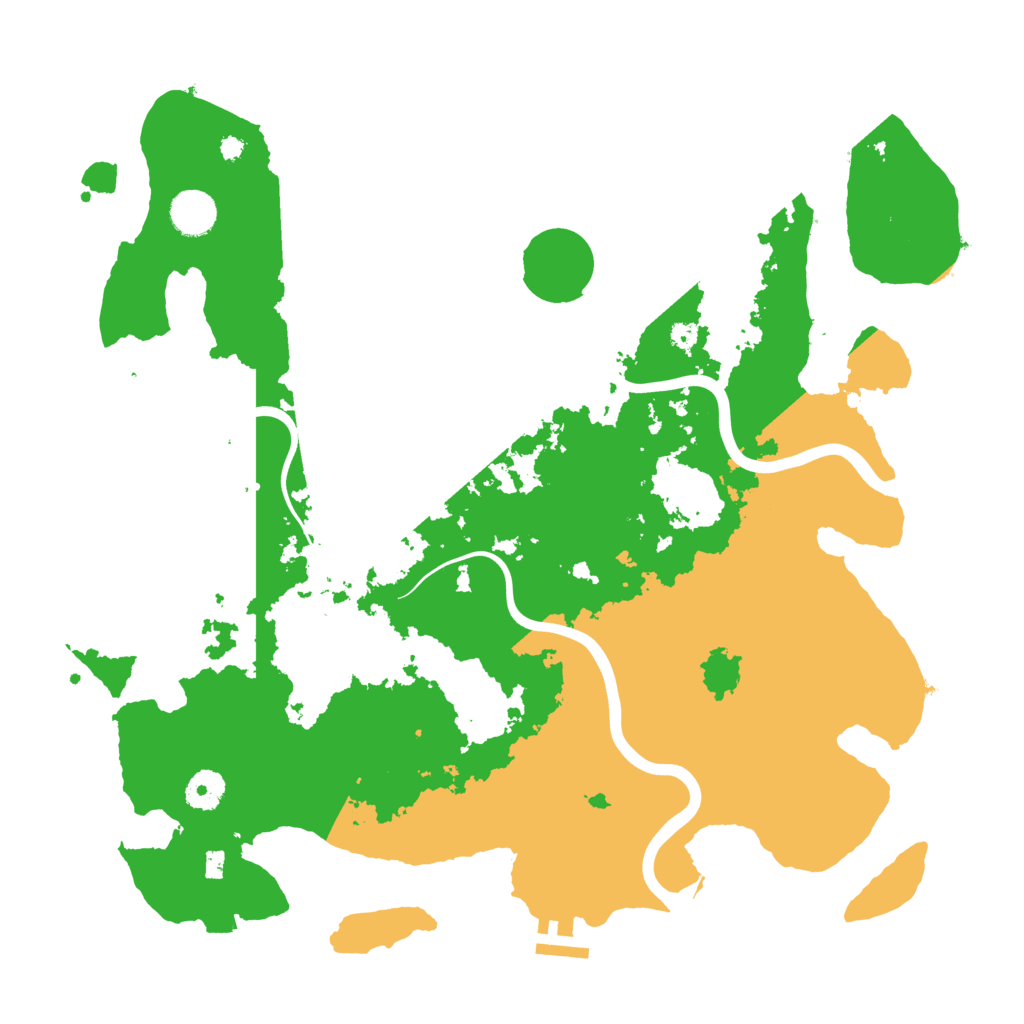 Biome Rust Map: Procedural Map, Size: 3900, Seed: 2091536908