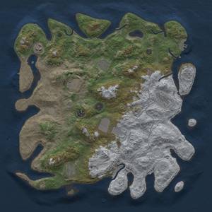 Thumbnail Rust Map: Procedural Map, Size: 4000, Seed: 456572941, 15 Monuments