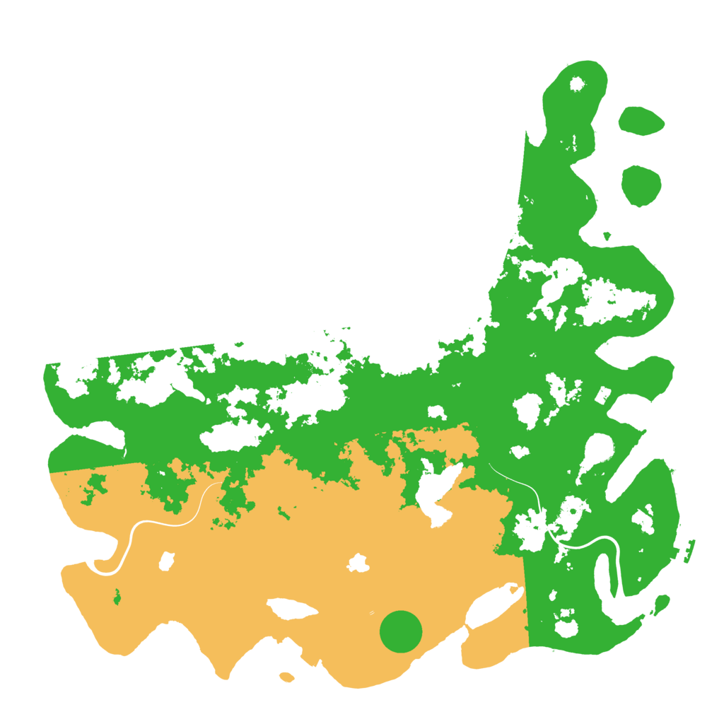 Biome Rust Map: Procedural Map, Size: 4500, Seed: 5165
