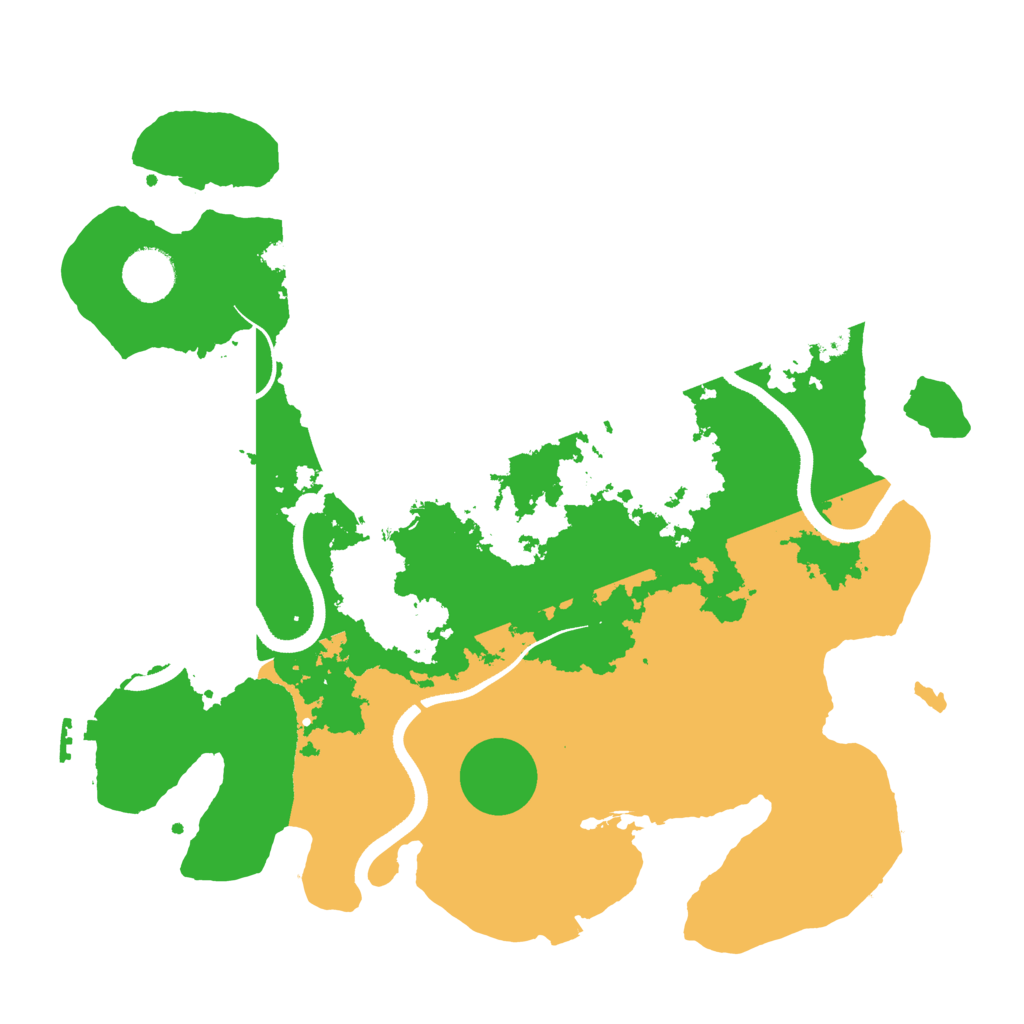 Biome Rust Map: Procedural Map, Size: 3500, Seed: 201564245