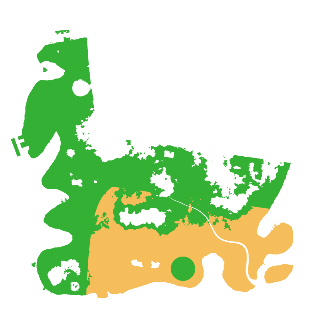 Biome Rust Map: Procedural Map, Size: 3500, Seed: 85125303