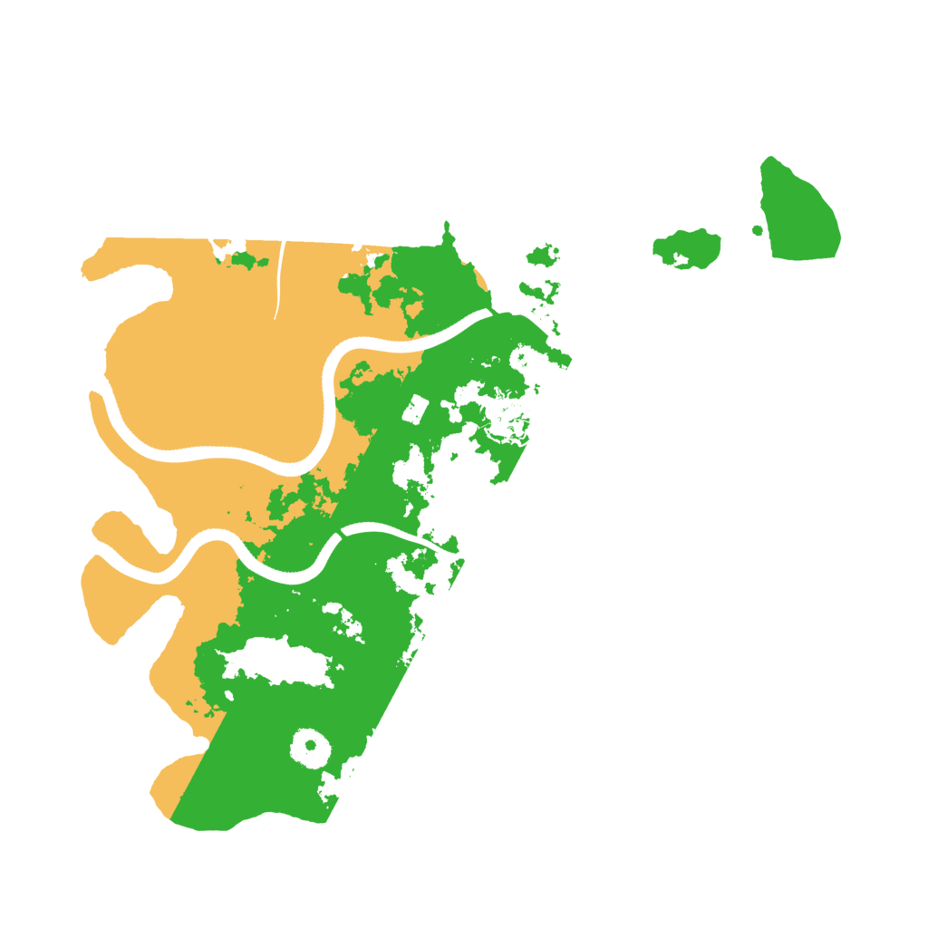 Biome Rust Map: Procedural Map, Size: 3500, Seed: 54186081