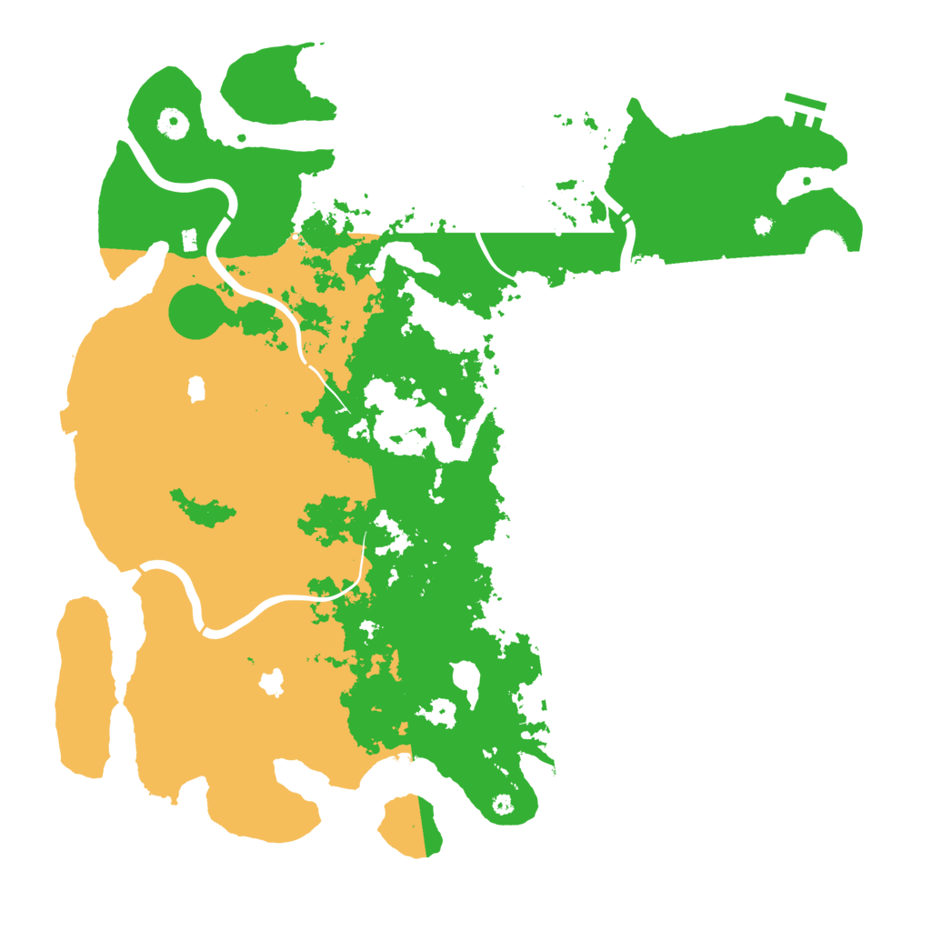 Biome Rust Map: Procedural Map, Size: 4500, Seed: 515676458