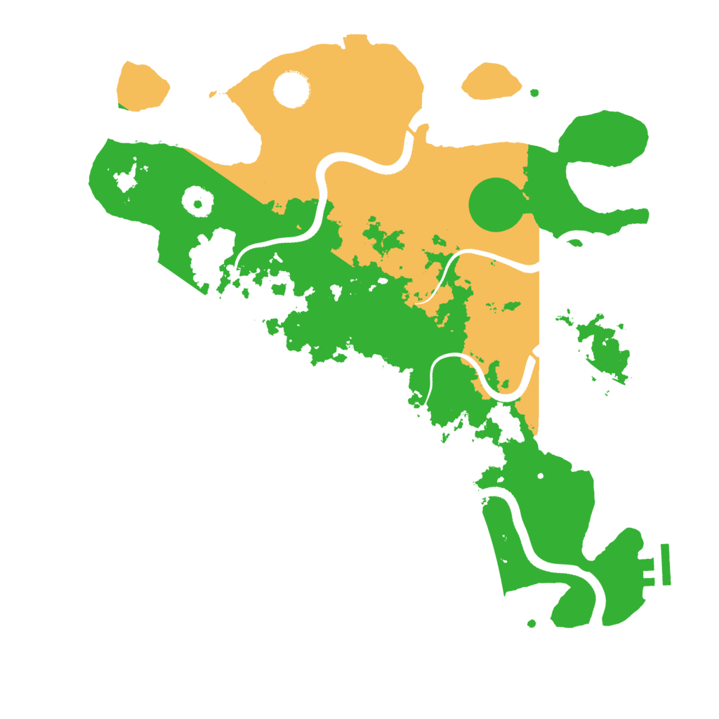 Biome Rust Map: Procedural Map, Size: 3500, Seed: 10256242