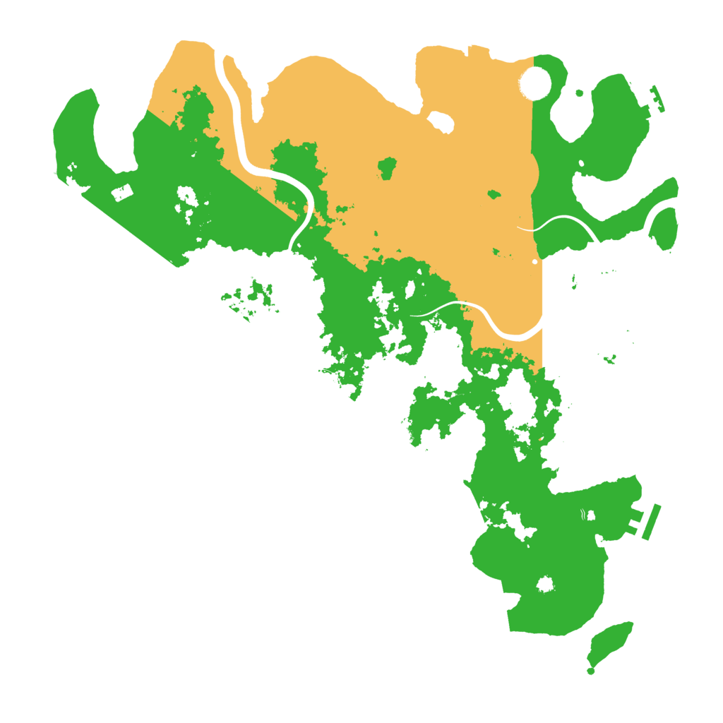 Biome Rust Map: Procedural Map, Size: 3950, Seed: 525584552