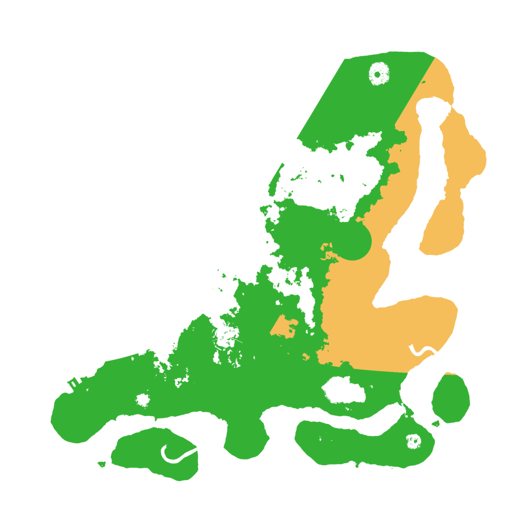 Biome Rust Map: Procedural Map, Size: 3500, Seed: 199708