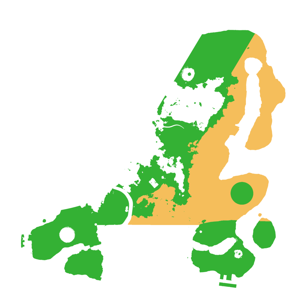 Biome Rust Map: Procedural Map, Size: 3500, Seed: 199708