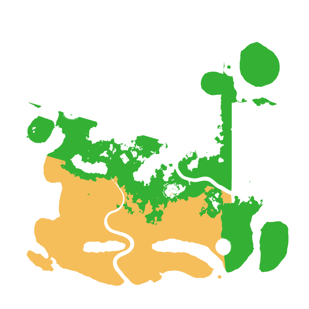 Biome Rust Map: Procedural Map, Size: 3500, Seed: 74975766