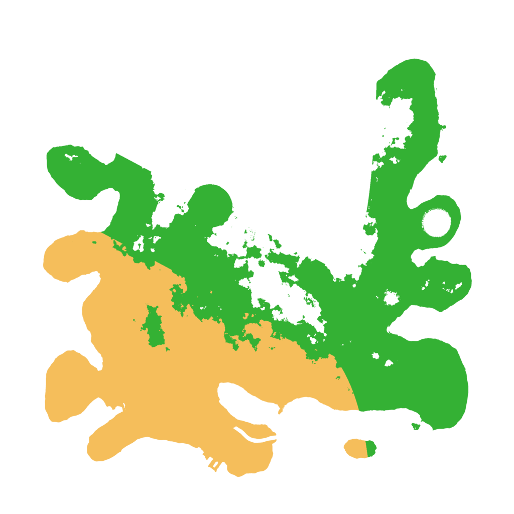 Biome Rust Map: Procedural Map, Size: 3200, Seed: 444