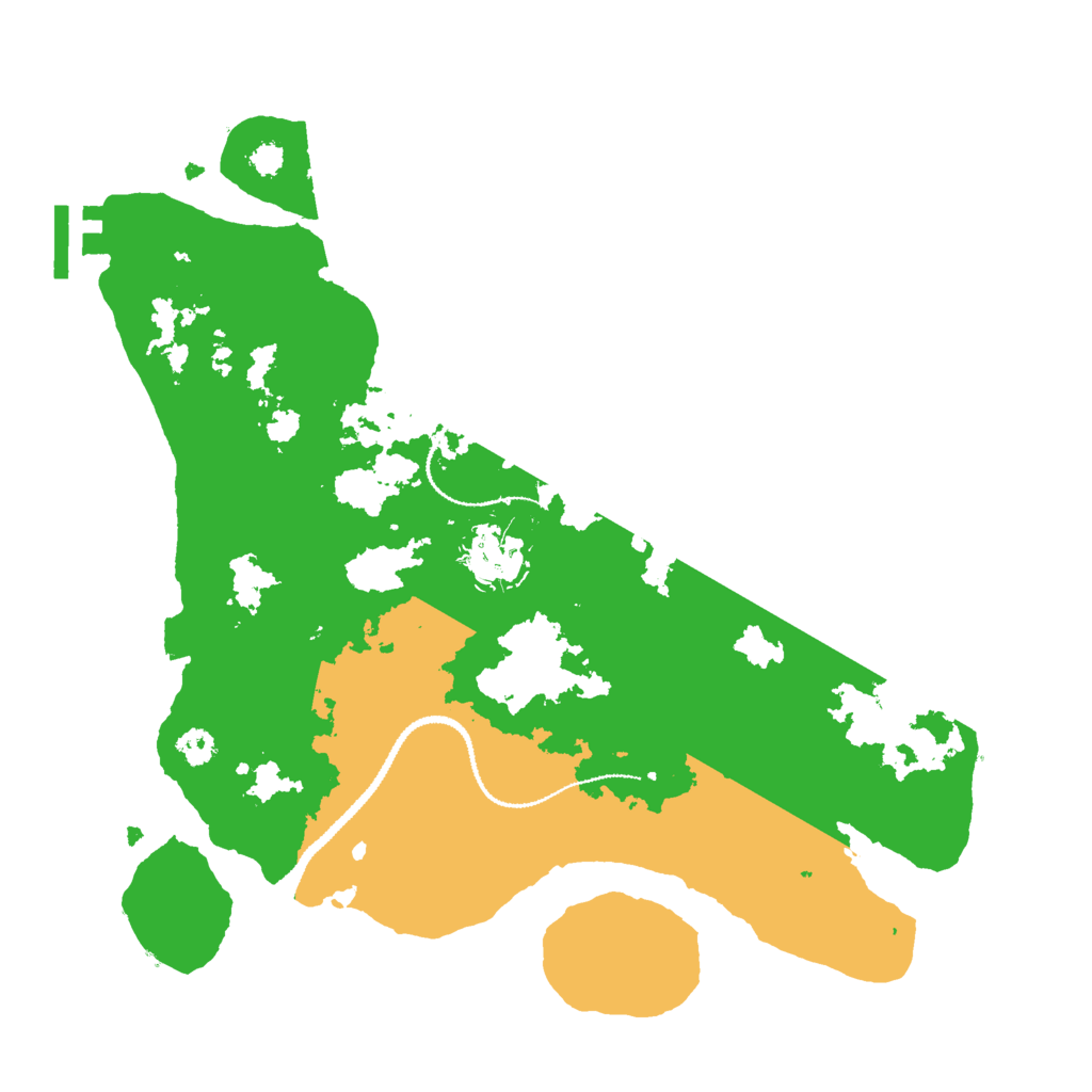 Biome Rust Map: Procedural Map, Size: 3000, Seed: 3333