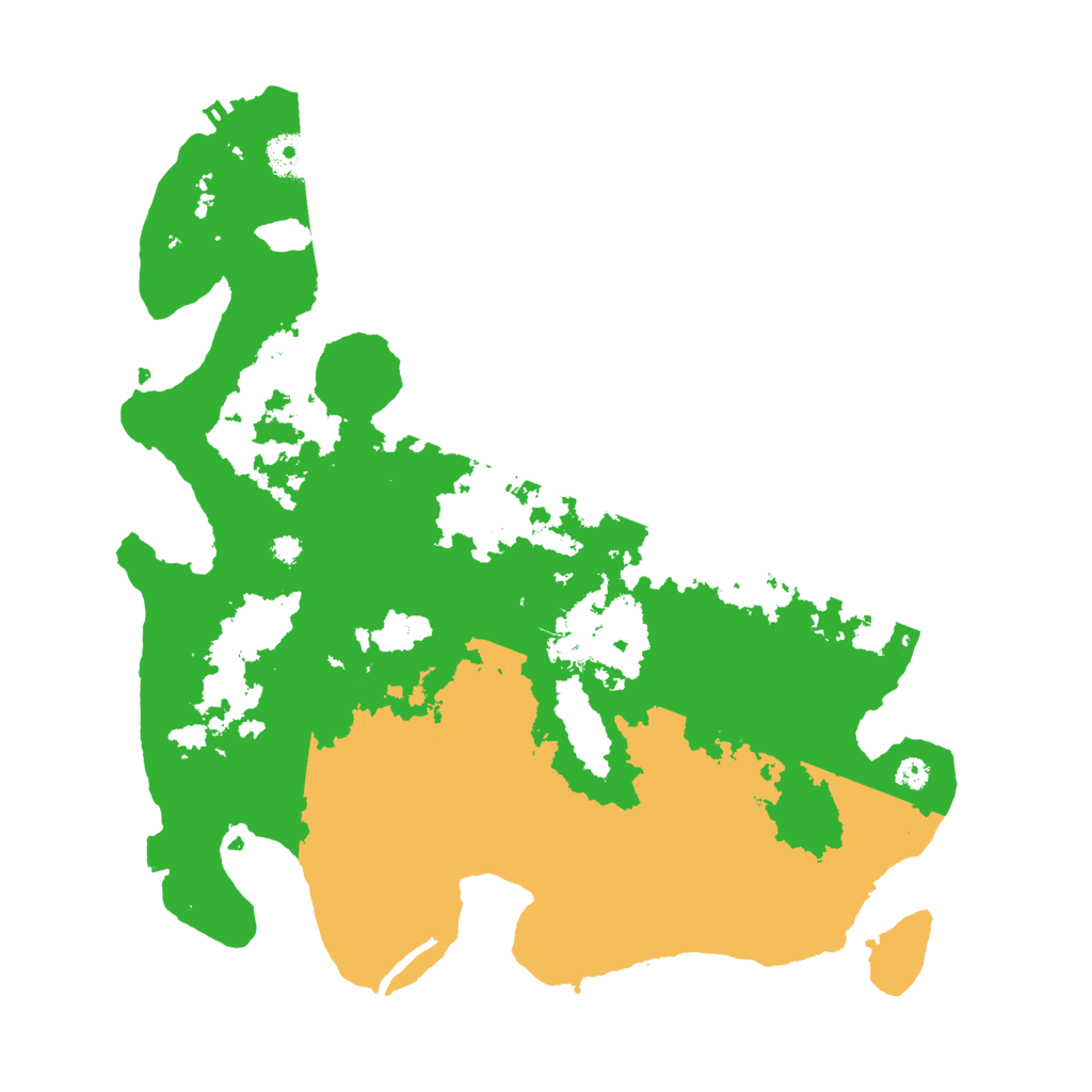 Biome Rust Map: Procedural Map, Size: 3500, Seed: 11698777