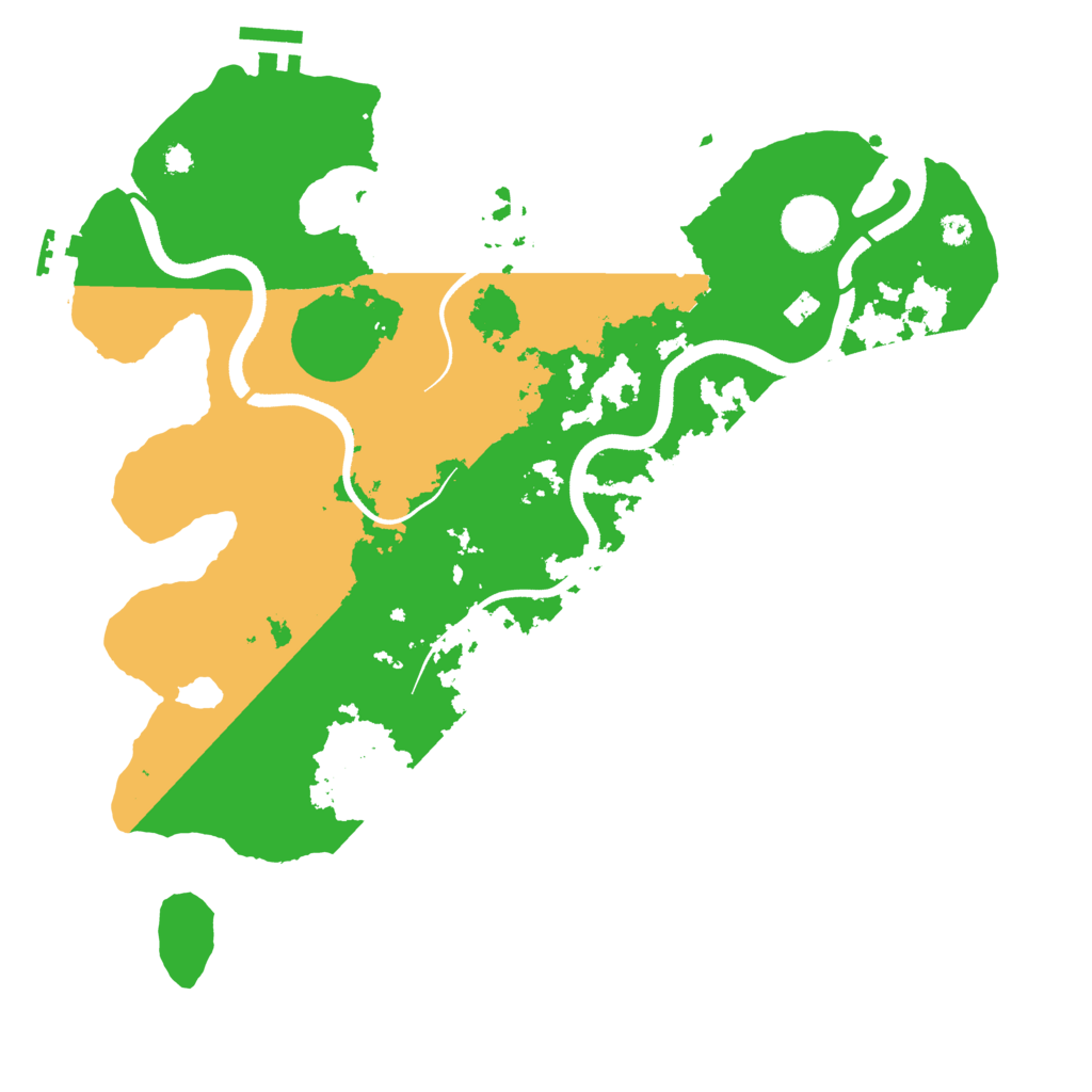 Biome Rust Map: Procedural Map, Size: 3500, Seed: 101932