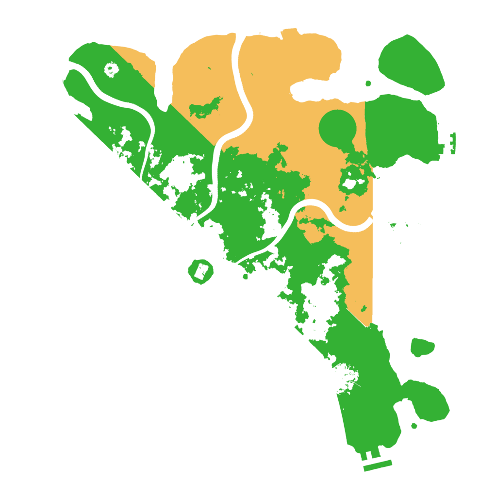 Biome Rust Map: Procedural Map, Size: 3500, Seed: 46056657