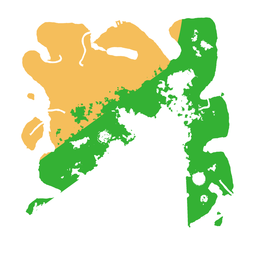 Biome Rust Map: Procedural Map, Size: 3500, Seed: 52537825