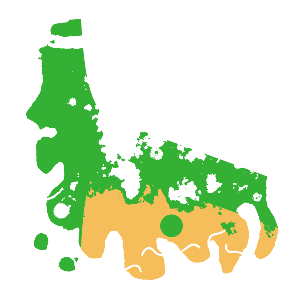 Biome Rust Map: Procedural Map, Size: 3500, Seed: 43297076