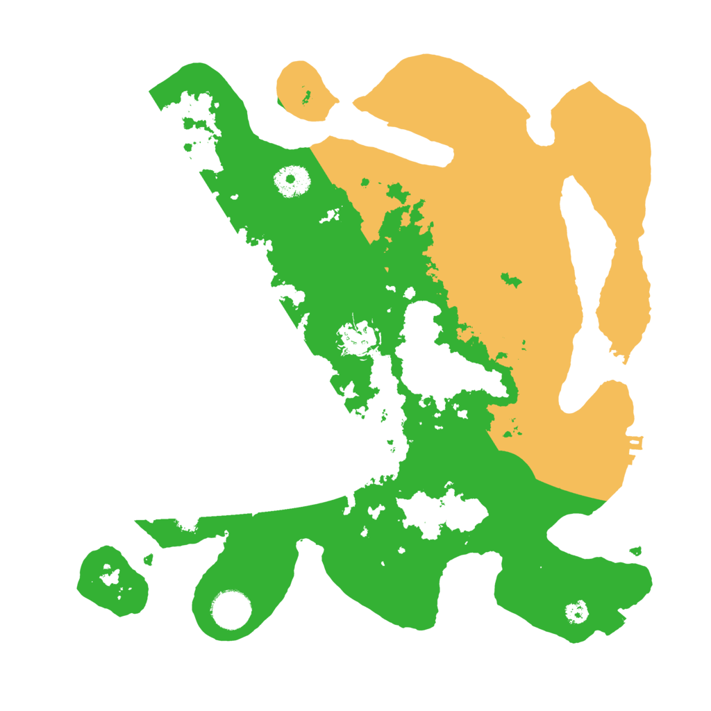 Biome Rust Map: Procedural Map, Size: 3200, Seed: 112554