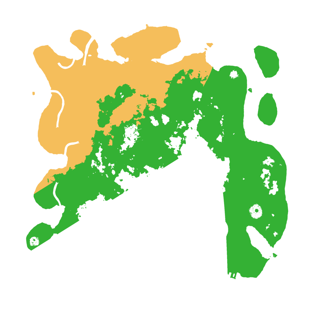 Biome Rust Map: Procedural Map, Size: 3500, Seed: 21225994