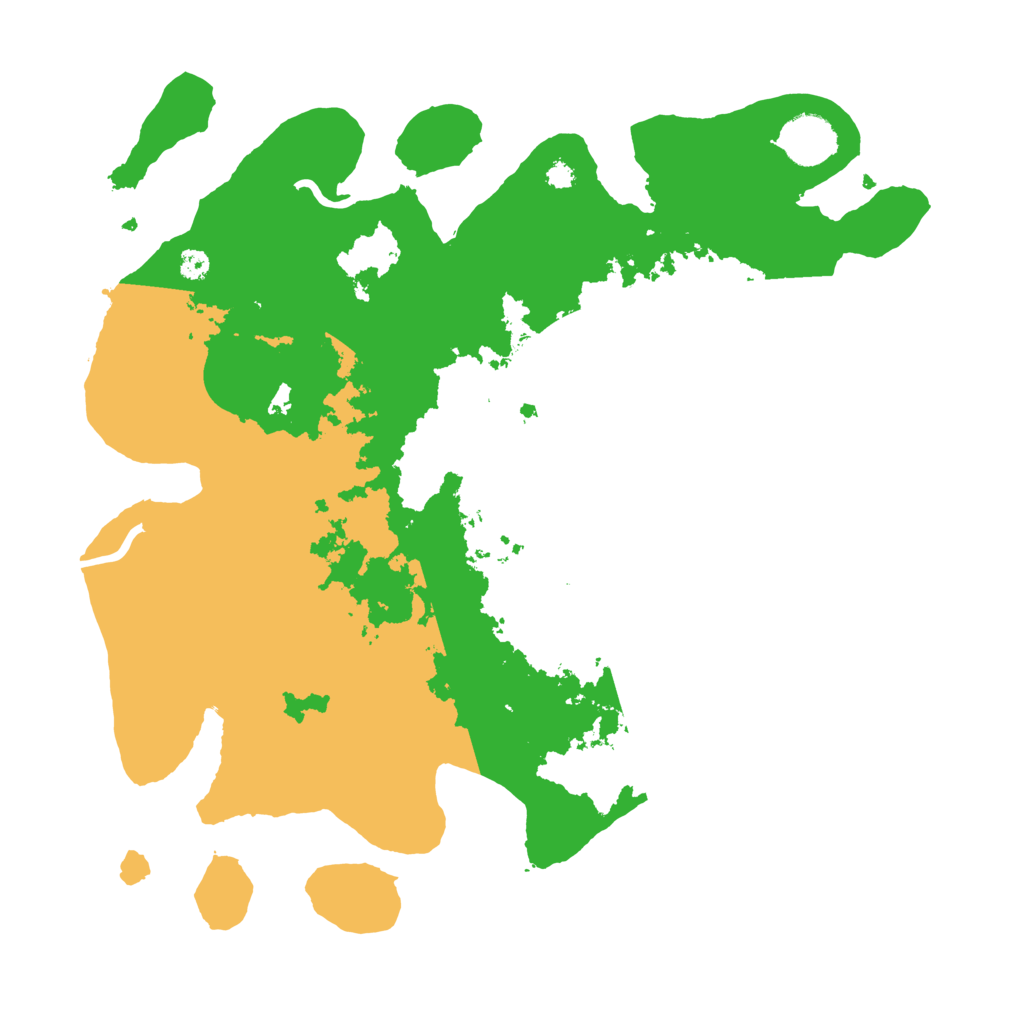 Biome Rust Map: Procedural Map, Size: 3500, Seed: 74035010